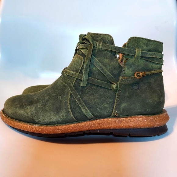 Born Shoes Born Green Olivo Distressed Tarkiln Ankle Boot 75 Poshmark